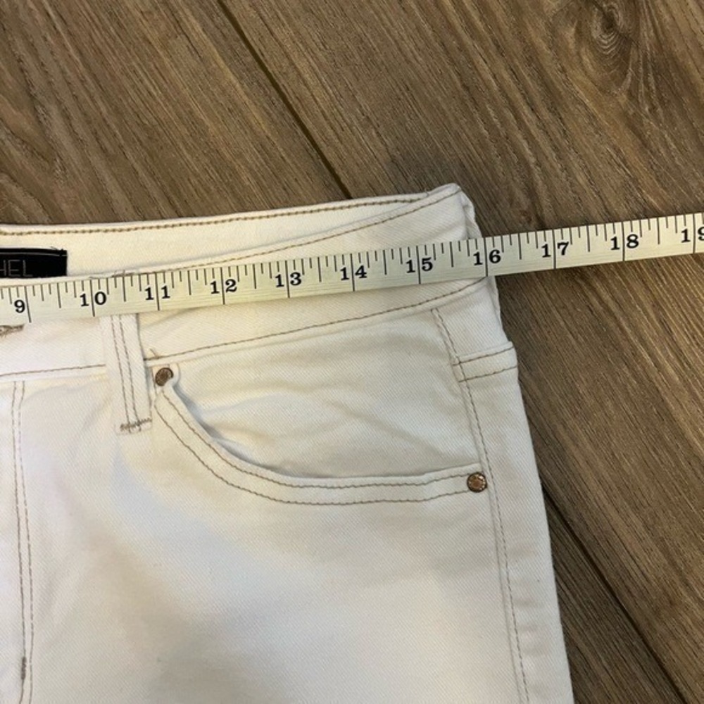 RACHEL Rachel Roy White Distressed Ankle Jeans 10/30 - Picture 10 of 11